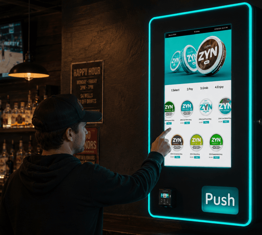 nicotine pouch vending machines legal