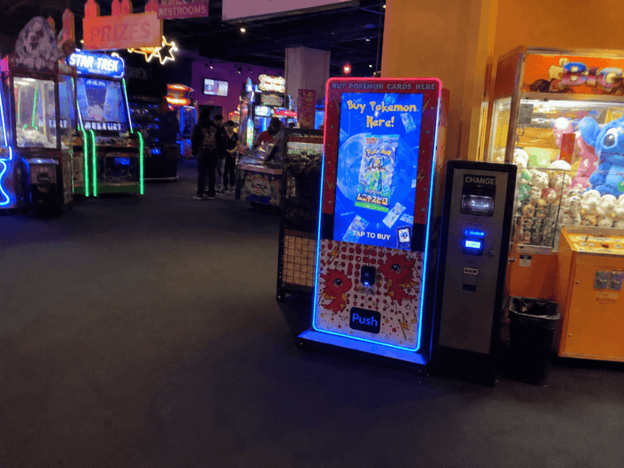profitable trading card vending machine buzzbot