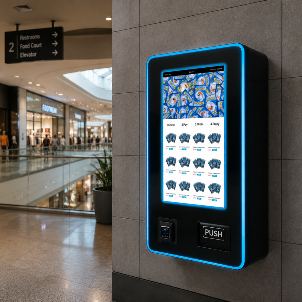 get a trading card vending machine