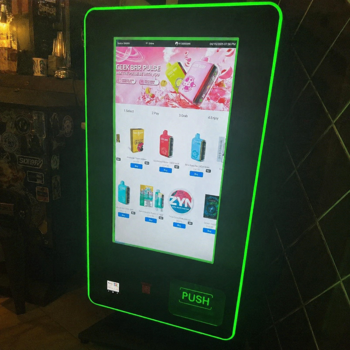 vending machine with id scanner