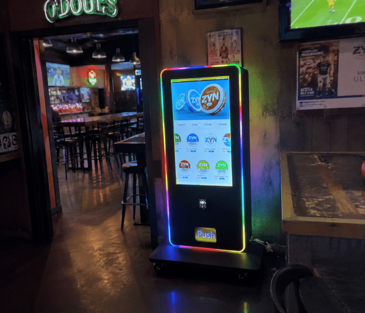 Vending Machine Selling Vapes