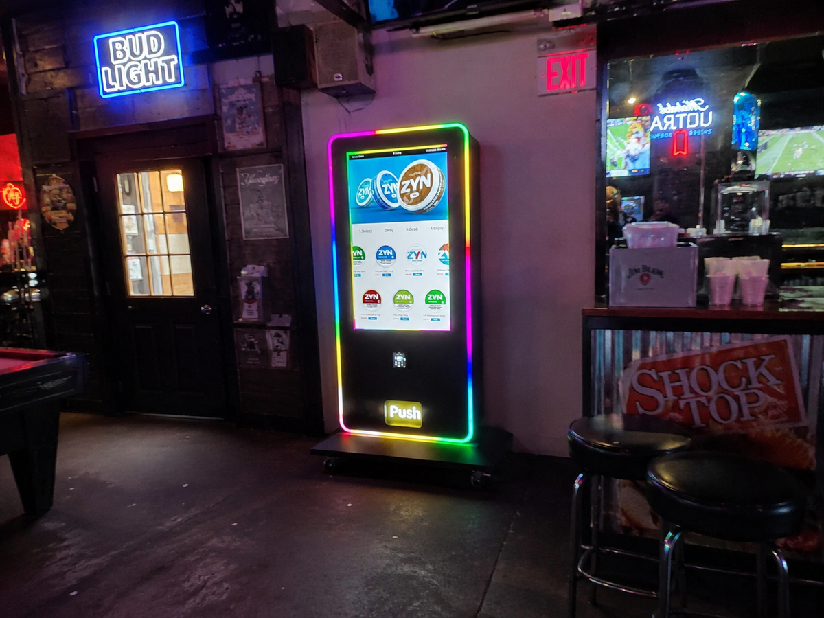 own a zyn vending machine