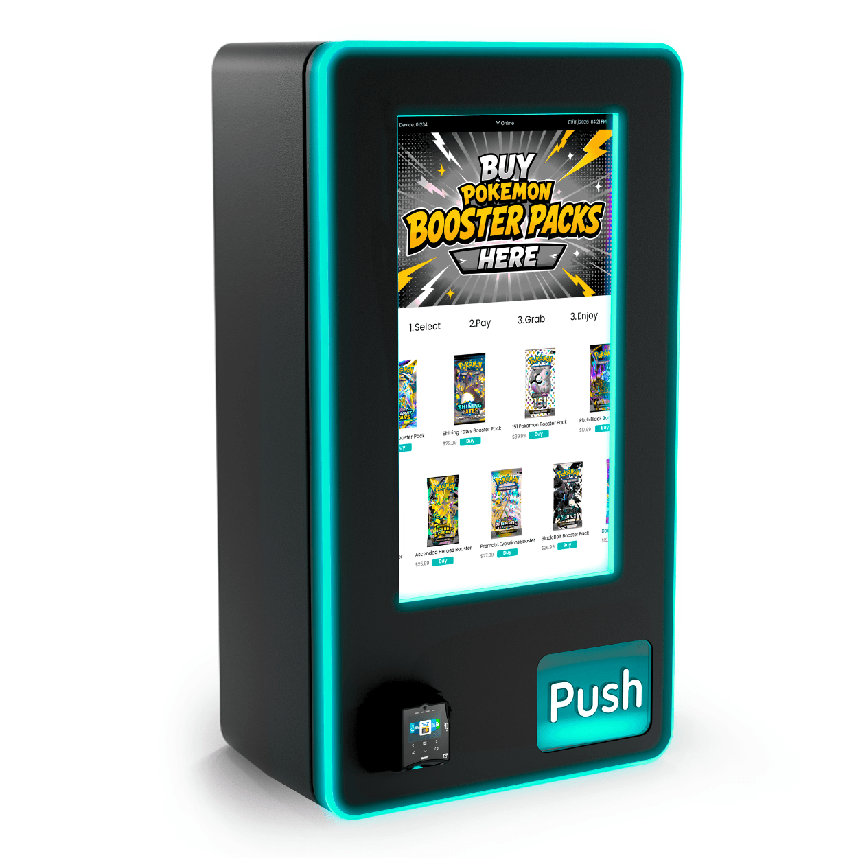 tcg trading card vending machines for sale