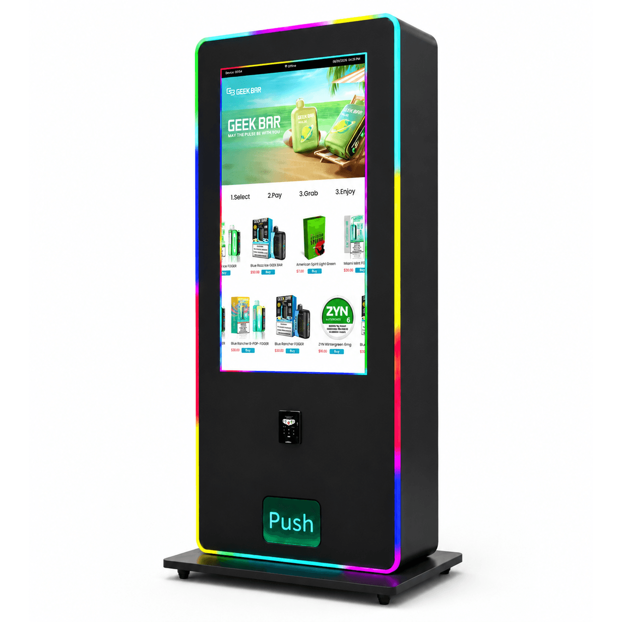 zyn and nicotine vape vending machine large
